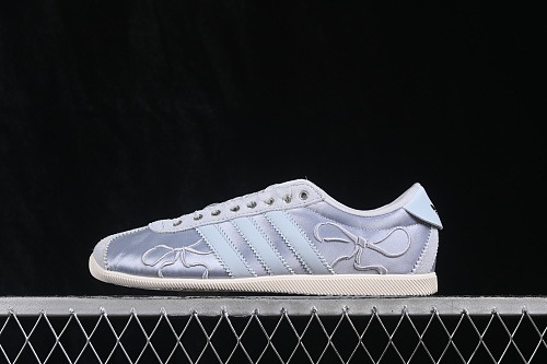 Adidas Gazelle Embroidery Silver/Gray Bow — Kixzen
