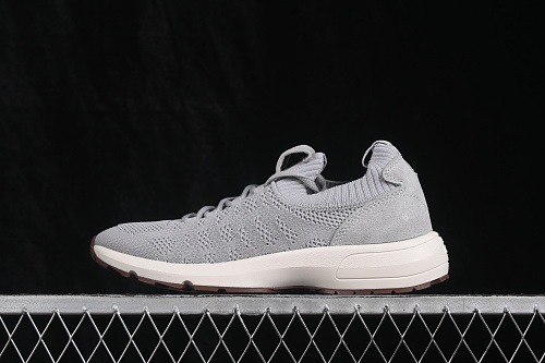 Unknown Knit Premium Runner Gray/White/Gum — Kixzen